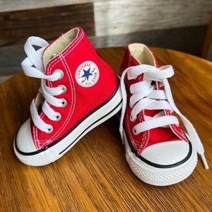 Converse All Star Classic Red High Tops Toddler